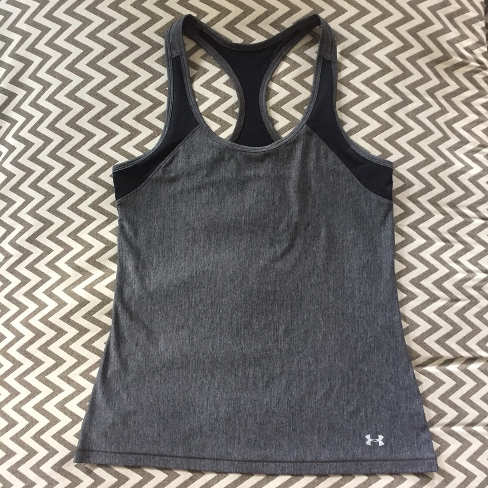 Under Armour black and grey tank - sweat it out!💧